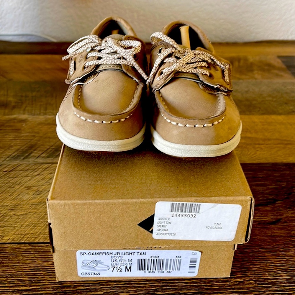 Sperry Top Sider Gamefish JR Light Tan